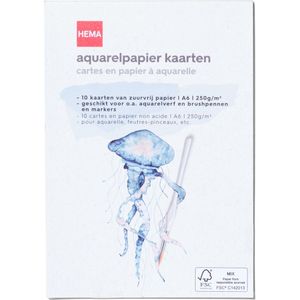 HEMA Kaarten Van Aquarelpapier A6