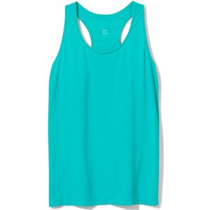 HEMA Dames Naadloos Sportsinglet Turquoise (turquoise)