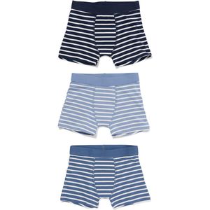 HEMA Kinder Boxers Stretch Katoen - 3 Stuks Blauw (blauw)