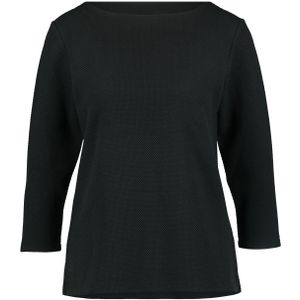 HEMA Dames-shirt Structuur Zwart (zwart)