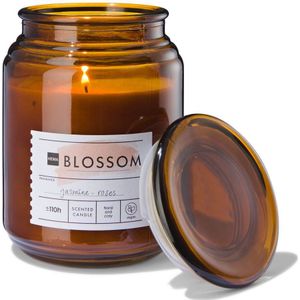 HEMA Geurkaars In Glazen Pot �10x14 Blossom (bruin)