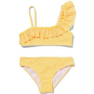 HEMA Kinder Bikini Asymmetrisch Geel (geel)
