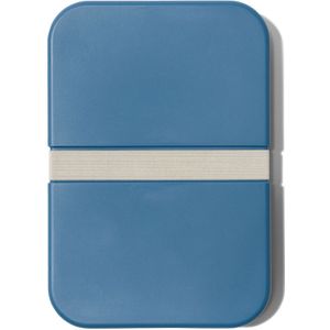 HEMA Platte Lunchbox XL Met Elastiek Blauw