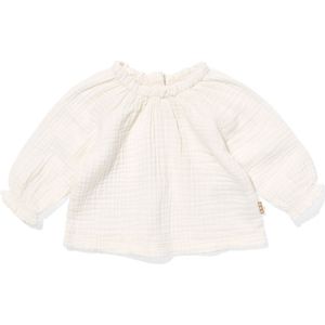 HEMA Newborn Baby Shirt Mousseline Gebroken Wit (gebroken wit)