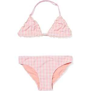 HEMA Kinder Bikini Met Ruiten Roze (roze)