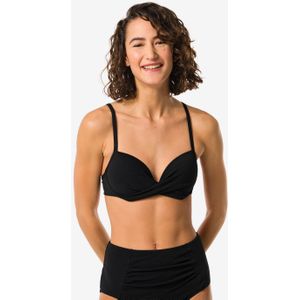 HEMA Dames Push-up Bikinitop Cup A-E Zwart (zwart)