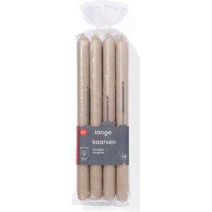 HEMA Lange Huishoudkaarsen Ø2.2x29 - 12 Stuks Naturel (naturel)