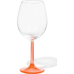 HEMA Wijnglas 430ml Tafelgenoten Glas Met Koraal (koraal)