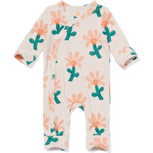 HEMA Newborn Meegroei Jumpsuit Met Bamboe Ecru (ecru)