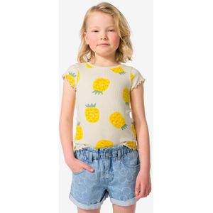 HEMA Kinder T-shirt Ananas Ecru (ecru)