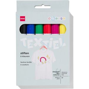 HEMA Textiel Markers - 6 Stuks