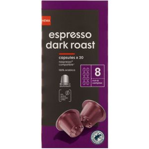 HEMA Koffiecups Espresso Dark Roast - 20 Stuks