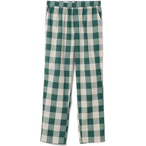 HEMA Heren Pyjamabroek Met Ruiten Poplin Katoen Groen (groen)