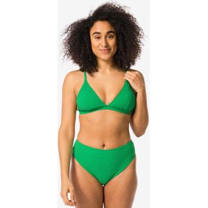 HEMA Dames Bikinibroekje Hoge Taille Groen (groen)