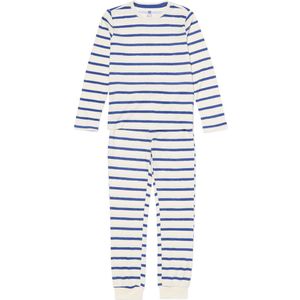 HEMA Kinderpyjama Wafel Strepen Blauw (blauw)