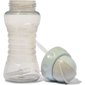 HEMA Drinkfles Met Rietje 300 Ml - Grijs (grijs)