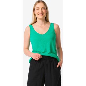 HEMA Dames Singlet Carry Met Linnen Groen (groen)