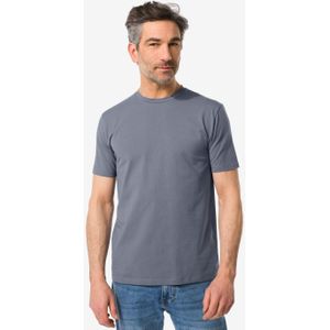 HEMA Heren T-shirt Met Stretch Grijs (grijs)