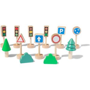 HEMA Set Verkeersborden En Bomen 13-delig