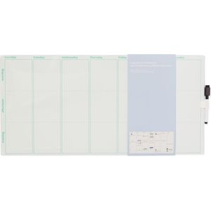 HEMA Magnetisch Whiteboard 30x60 Weekplanner