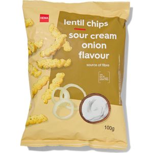 HEMA Linzenchips Met Zure Room- En Uiensmaak 100gram