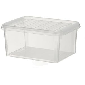 HEMA Opbergbox 8L Brussels Transparant 34x25x16 (transparant)