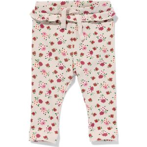 HEMA Baby Legging Rib Bloemen Ecru (ecru)