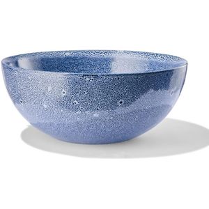 HEMA Schaal �26cm Porto Reactief Glazuur Wit/blauw (blauw)