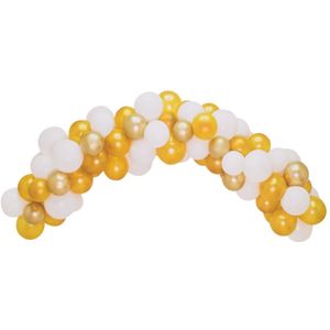HEMA Ballonnenboog 75x23cm 250cm Wit-goud
