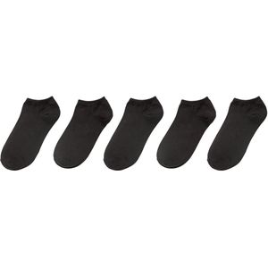 HEMA Heren Enkelsokken - 5 Paar Zwart (zwart)