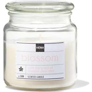 HEMA Geurkaars In Glazen Pot �9.5 Blossom (transparant)