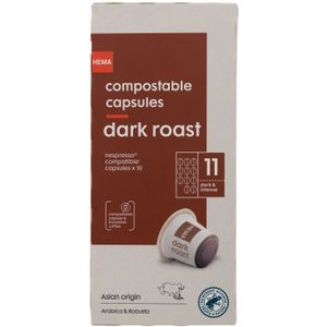 HEMA Koffiecups Dark Roast - 10 Stuks