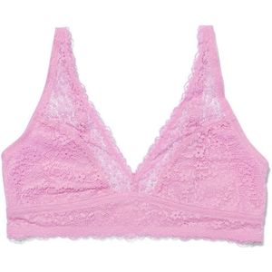 HEMA Bralette Met Kant Fluor Roze (fluor roze)