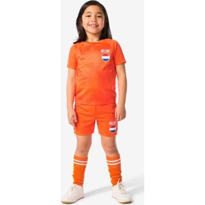 HEMA Kinder Korte Sportbroek Nederland Oranje (oranje)