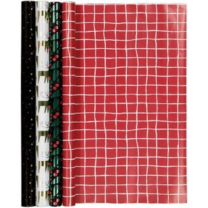 HEMA Cadeaupapier 200x70 Kerst - 4 Stuks (multi1)