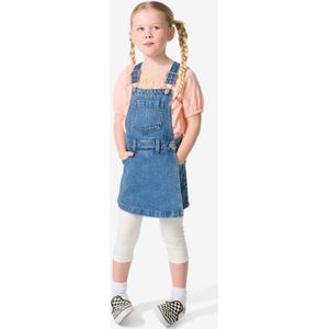HEMA Kinder Korte Spijkertuinbroek Met Overslagrok Denim (denim)