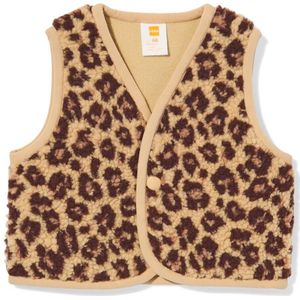 HEMA Babygilet Teddy Luipaard Bruin (bruin)