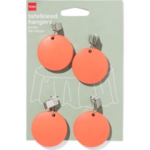 HEMA Tafelkleed Hangers Oranje - 4 Stuks