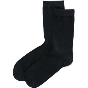 HEMA Dames Sokken Met Bamboe Naadloos - 2 Paar Zwart (zwart)
