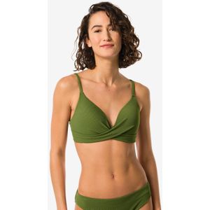 HEMA Dames Beugelloze Bikinitop Legergroen (legergroen)