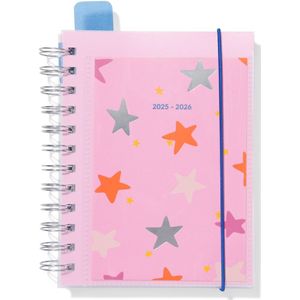 HEMA Insteek Schoolagenda 18.6x14cm Sterren