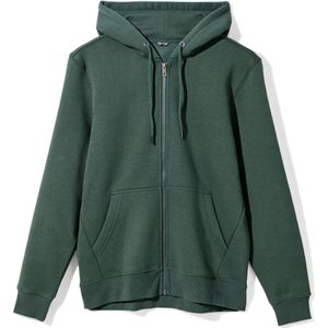 HEMA Herenhoodie Met Rits Donkergroen (donkergroen)