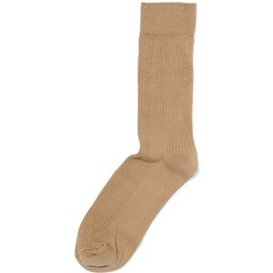 HEMA Herensokken Rib Bruin (bruin)