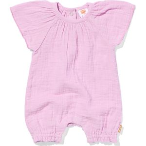 HEMA Newborn Jumpsuit Mousseline Paars (paars)