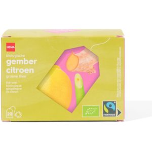 HEMA Biologische Groene Thee Gember Citroen - 20 Stuks