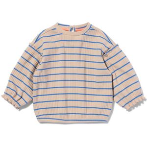 HEMA Babytrui Rib Met Streep Blauw (blauw)