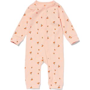 HEMA Babypyjama Jumpsuit Mandarijnen Lichtroze (lichtroze)