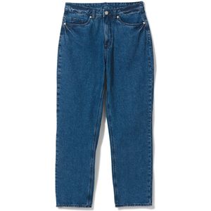 HEMA Dames Jeans Straight Fit Middenblauw (middenblauw)