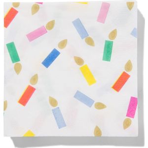 HEMA Servetten Kaarsjes 33x33cm - 20 Stuks