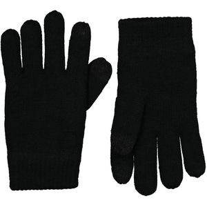 HEMA Kinderhandschoenen Met Touchscreen Gebreid Zwart (zwart)